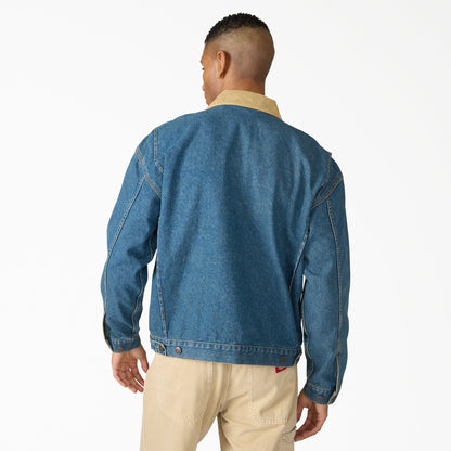 Denim Painter Jacket - Khaki Tinted Blue (L23)