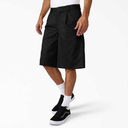 Hemp Twill Work Shorts, 13" - Black (BLK)