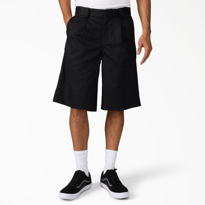 Hemp Twill Work Shorts, 13" - Black (BLK)