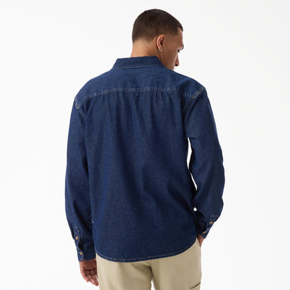 Lightweight Long Sleeve Denim Shirt - Dark Indigo (0DD)