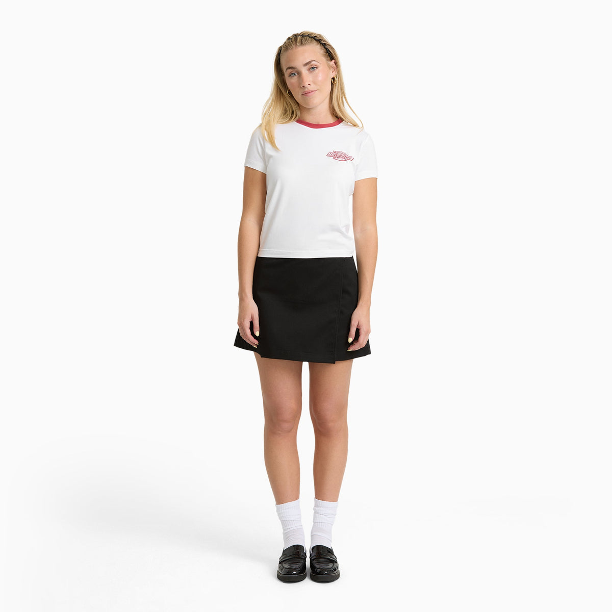Women's Plainville Ringer T-Shirt - White (WHX)