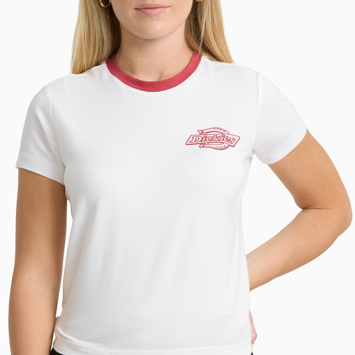 Women's Plainville Ringer T-Shirt - White (WHX)