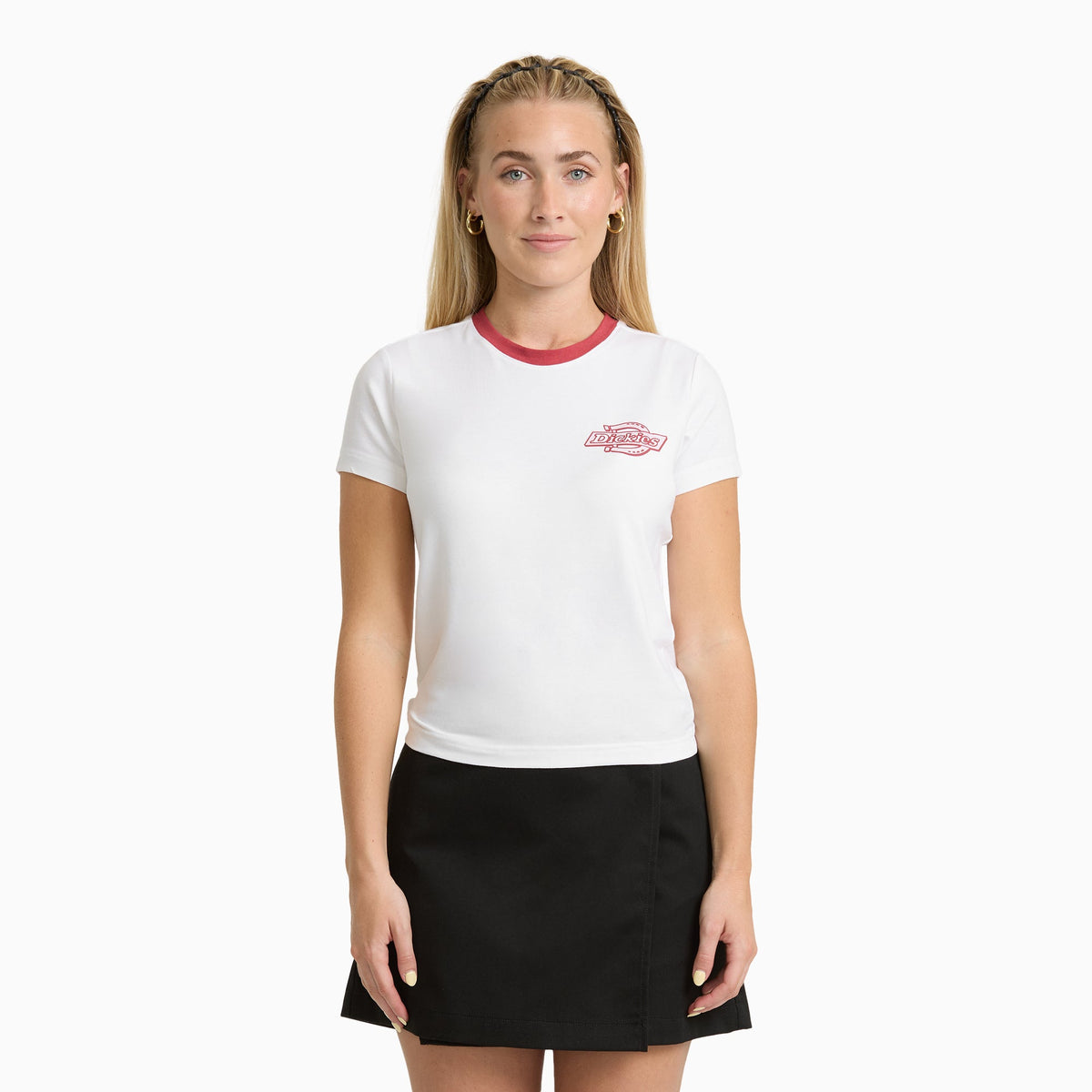 Women's Plainville Ringer T-Shirt - White (WHX)