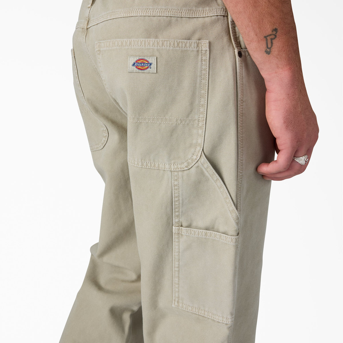 Worn In Duck Carpenter Pants - Silver Birch (K91)