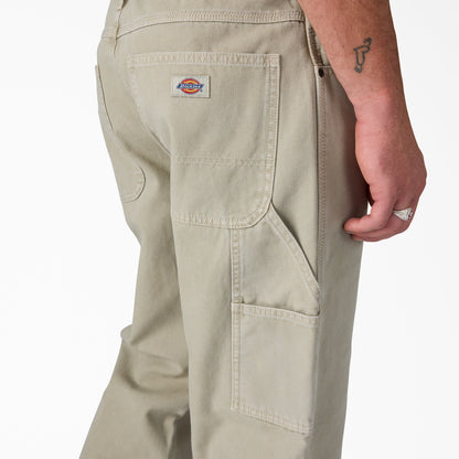 Worn In Duck Carpenter Pants - Silver Birch (K91)