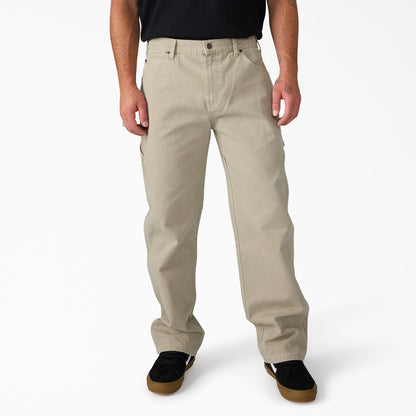 Worn In Duck Carpenter Pants - Silver Birch (K91)