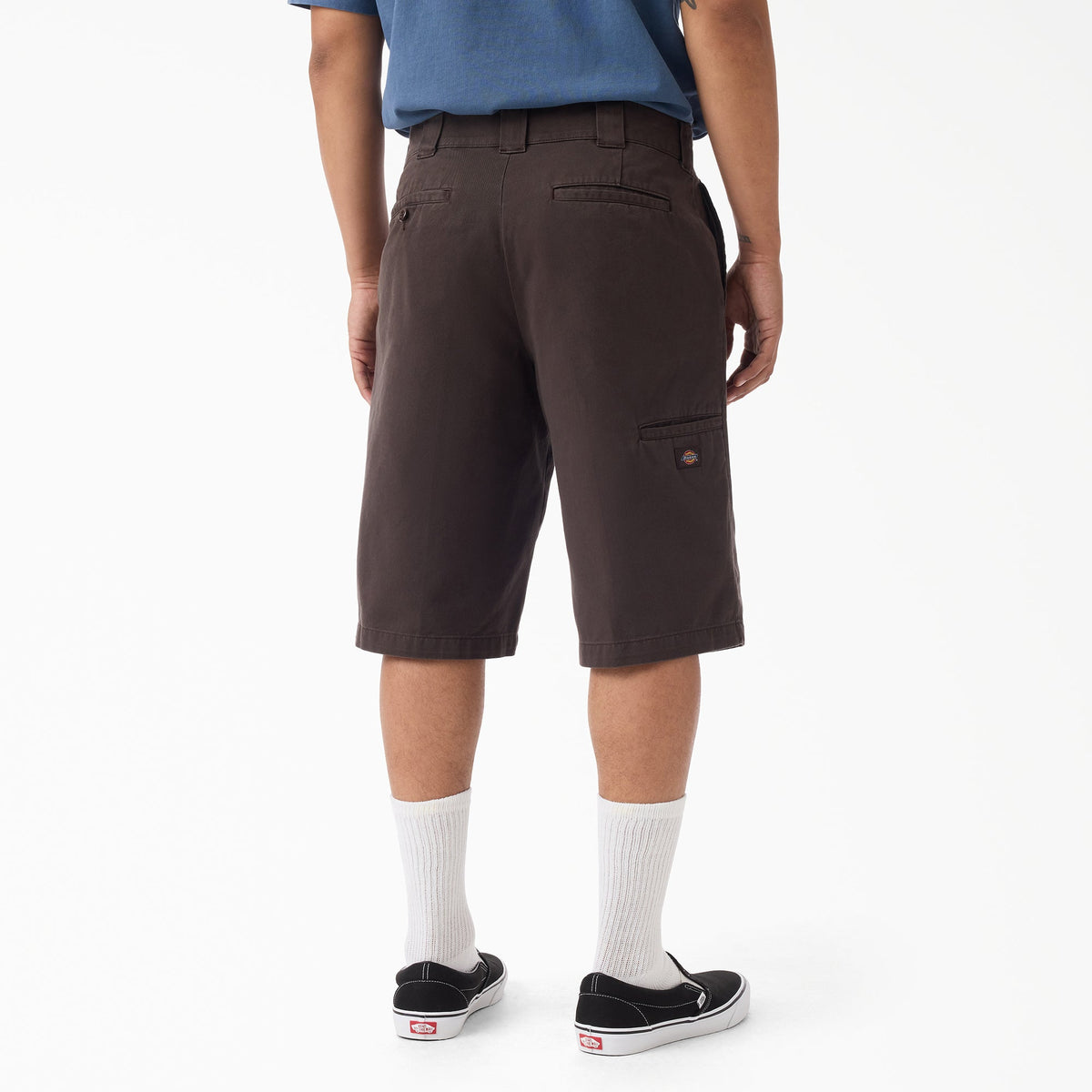 Worn In Loose Work Shorts, 13" - Dark Brown (0DB)