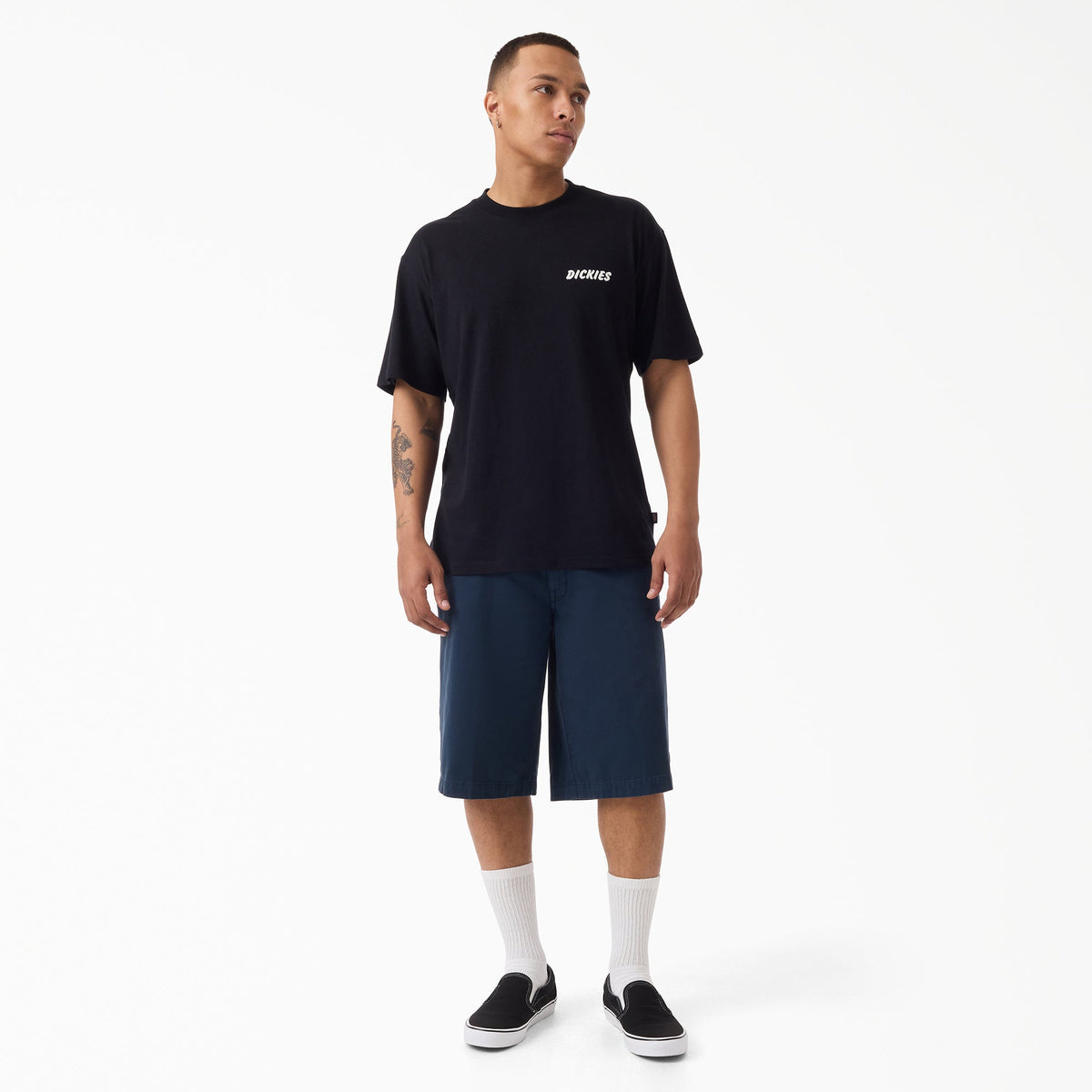 Worn In Loose Work Shorts, 13" - Dark Navy (0DN)