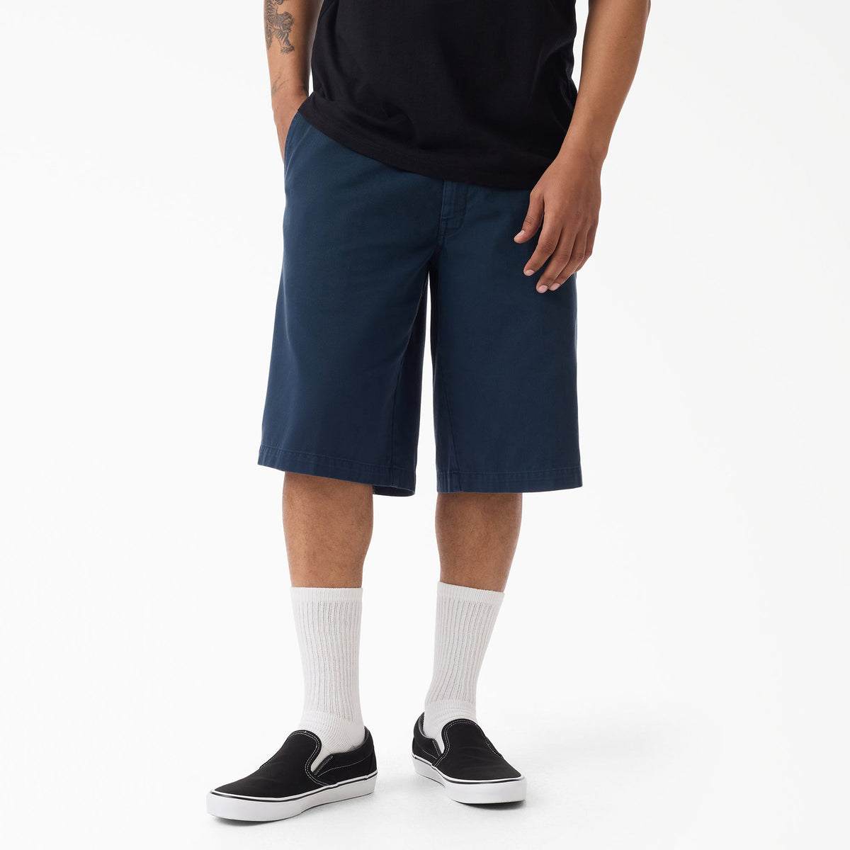 Worn In Loose Work Shorts, 13" - Dark Navy (0DN)