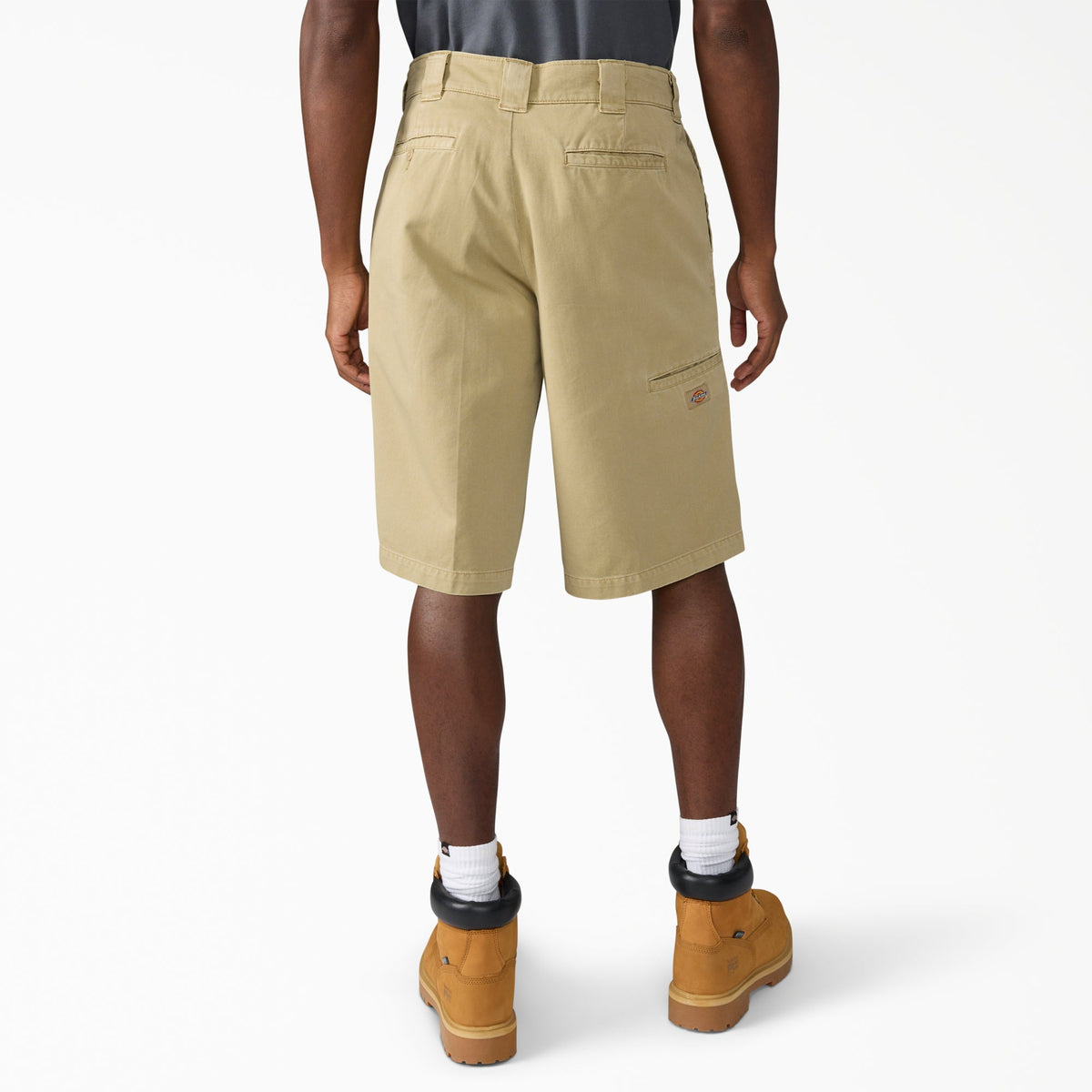 Worn In Loose Work Shorts, 13" - Khaki (KHK)