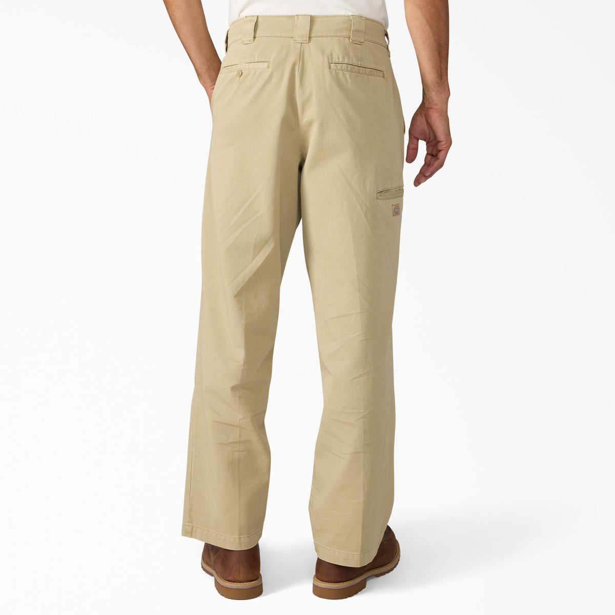 Worn In Double Knee Work Pants - Khaki (KHK)