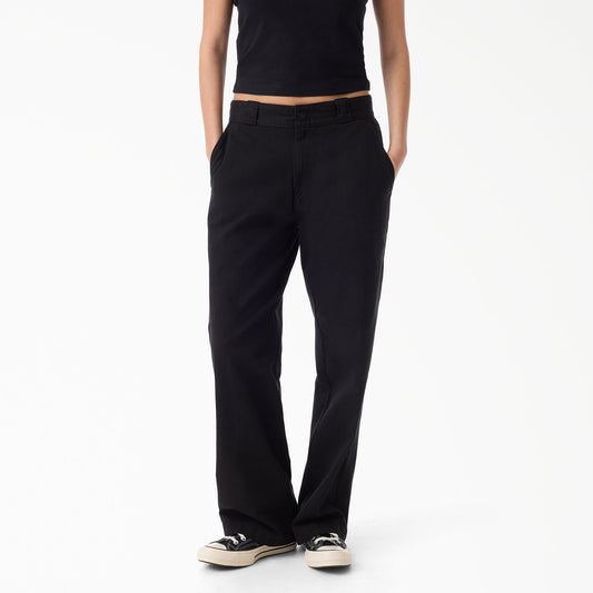 Women's 247 Garment Dyed Loose Work Pants - Black (BLK)