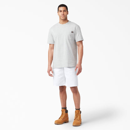 Relaxed Fit Carpenter Painter Shorts, 11" - White (WH)