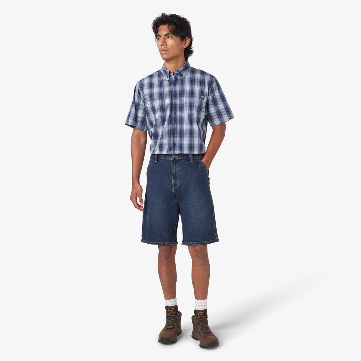 Denim Utility Shorts, 11" - Medium Denim Wash (MWI)