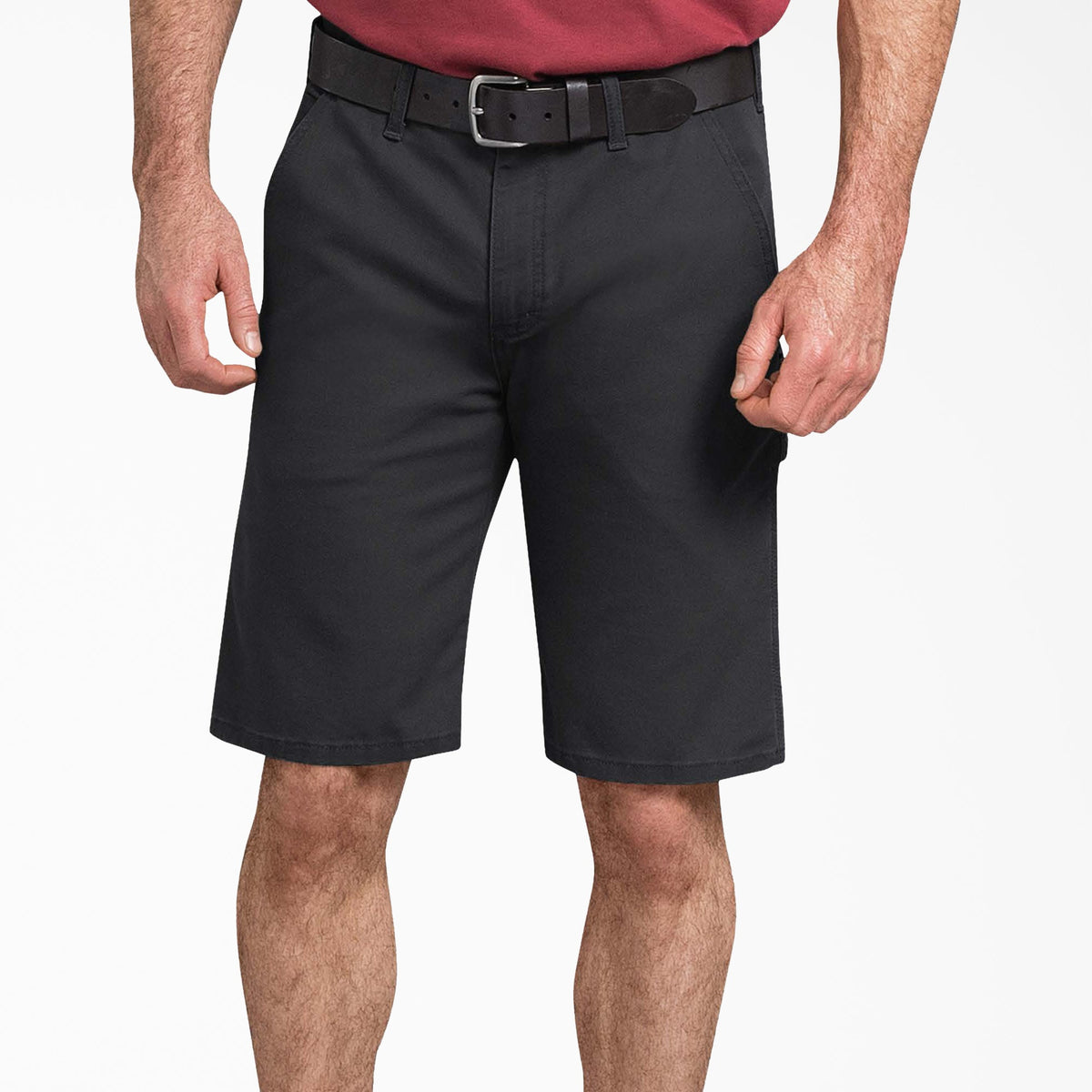 FLEX Regular Fit Duck Carpenter Shorts, 11" - Stonewashed Black (SBK)