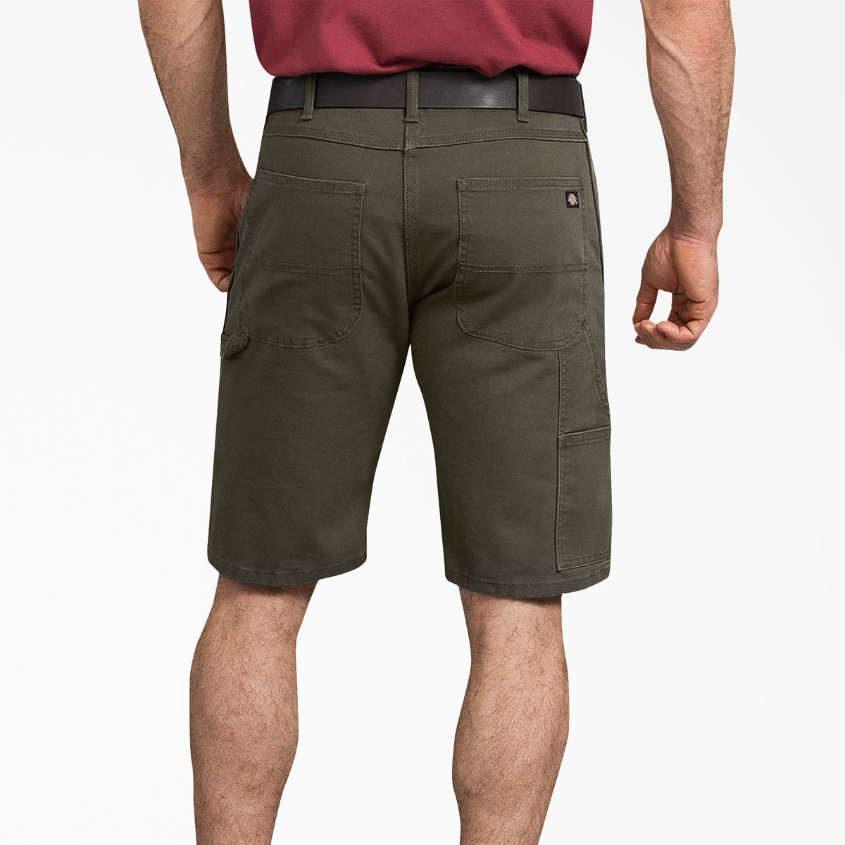 FLEX Regular Fit Duck Carpenter Shorts, 11" - Stonewashed Moss Green (SMS)