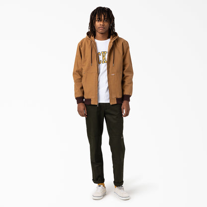 Hooded Bomber Jacket - Stonewashed Brown Duck (SBD)