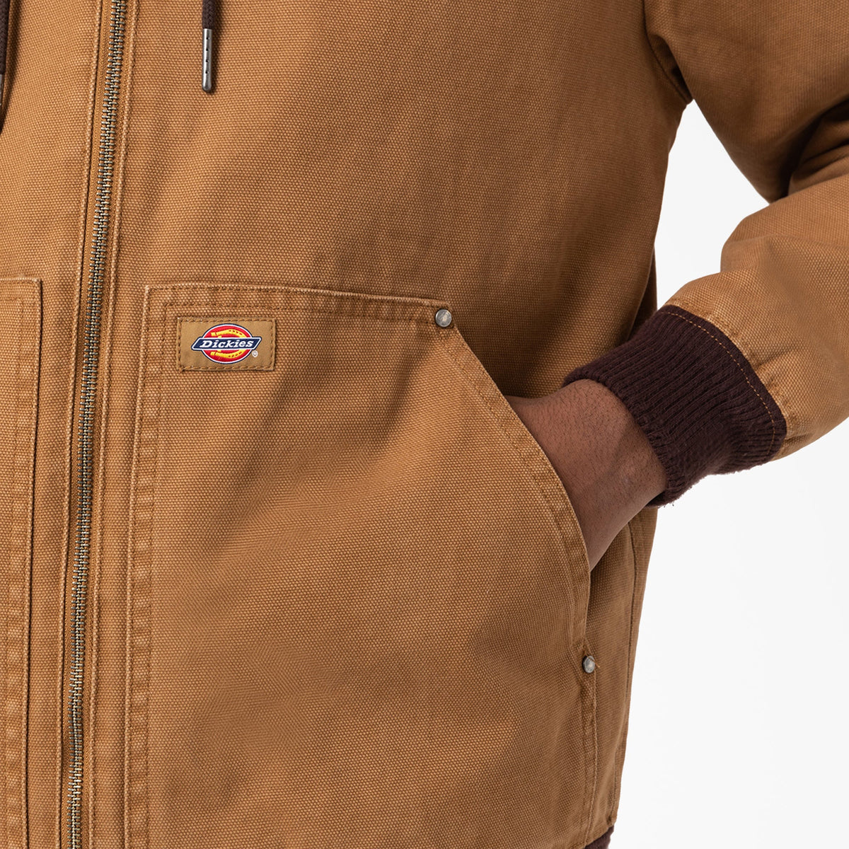 Hooded Bomber Jacket - Stonewashed Brown Duck (SBD)