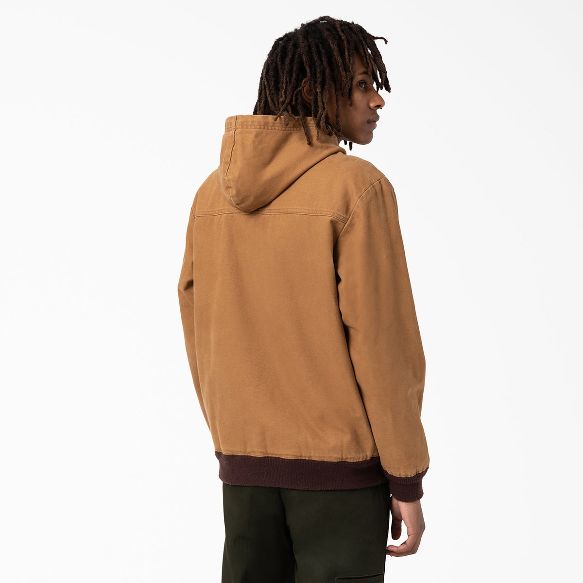 Hooded Bomber Jacket - Stonewashed Brown Duck (SBD)