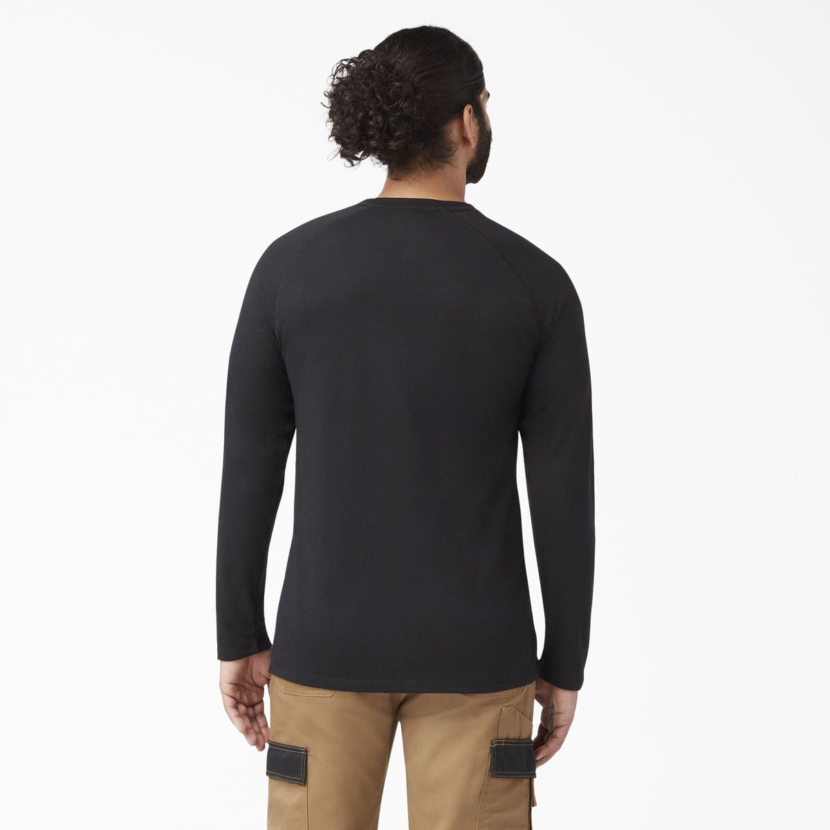 Cooling Long Sleeve Pocket T-Shirt - Black (BK)