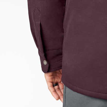 Duck Hooded Shirt Jacket - Maroon (MR)