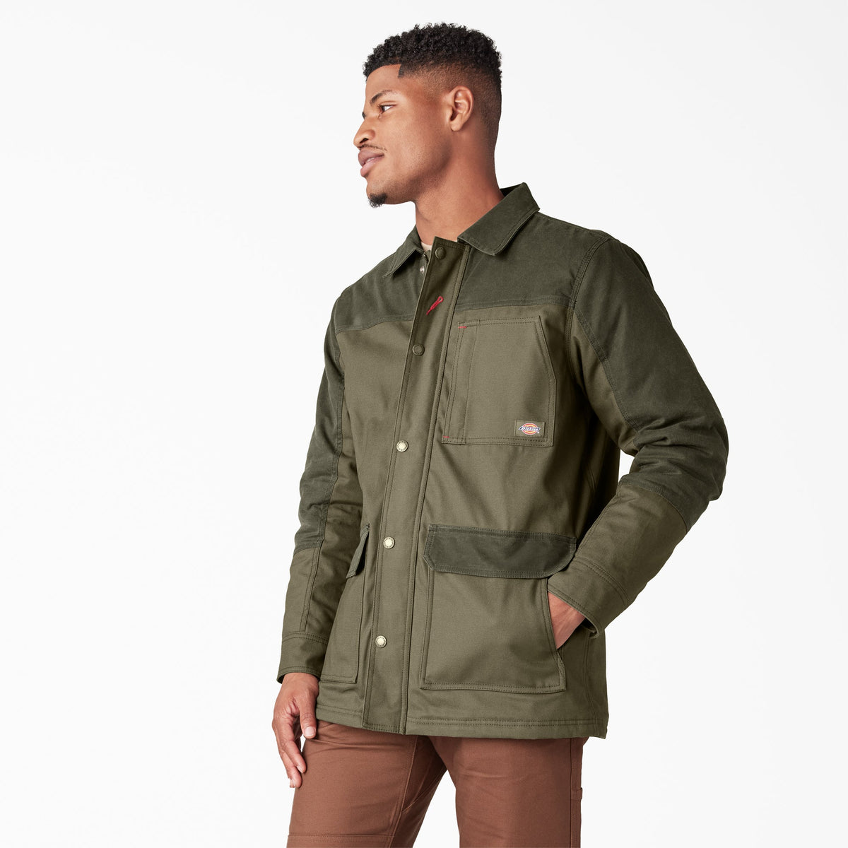 Waxed Canvas Chore Coat - Moss Green (MS)