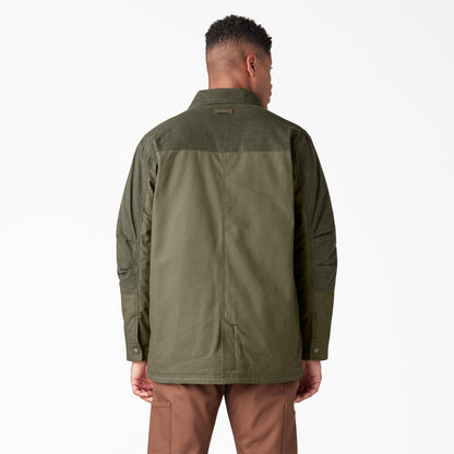 Waxed Canvas Chore Coat - Moss Green (MS)