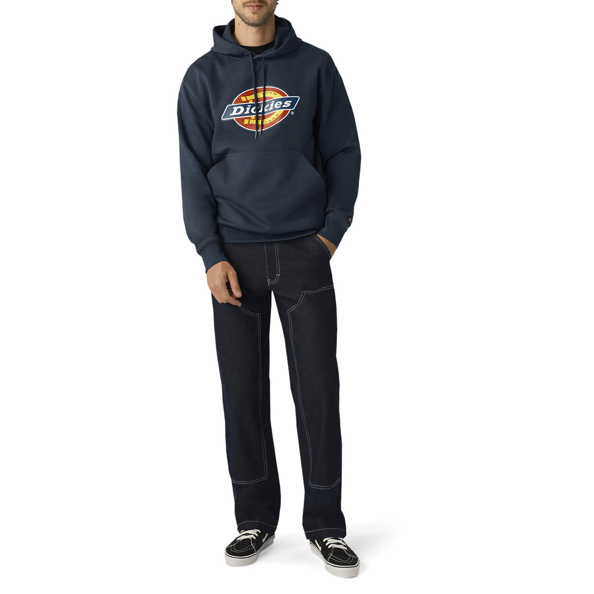Water Repellent Logo Hoodie - Airforce Blue (AF)