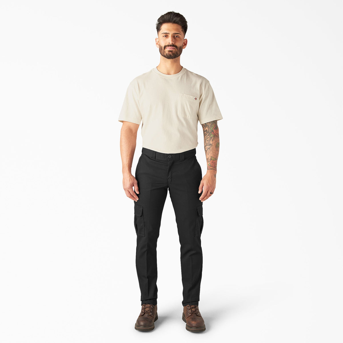 FLEX Slim Fit Cargo Pants - Black (BK)