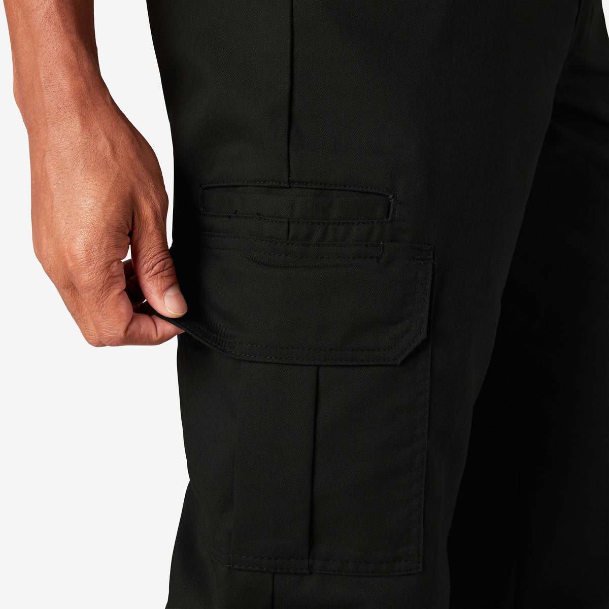 FLEX Slim Fit Cargo Pants - Black (BK)