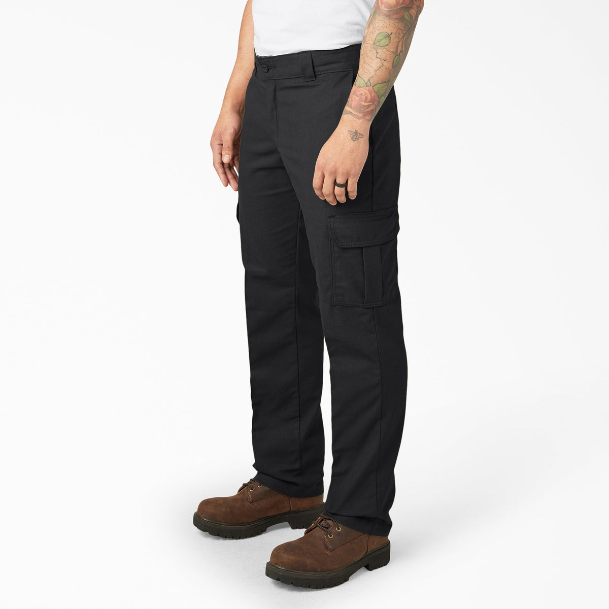 FLEX Regular Fit Cargo Pants - Black (BK)