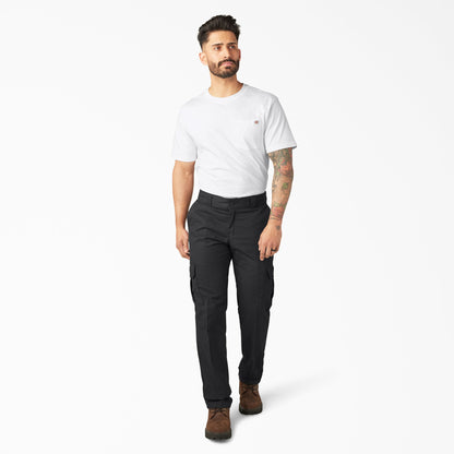 FLEX Regular Fit Cargo Pants - Black (BK)