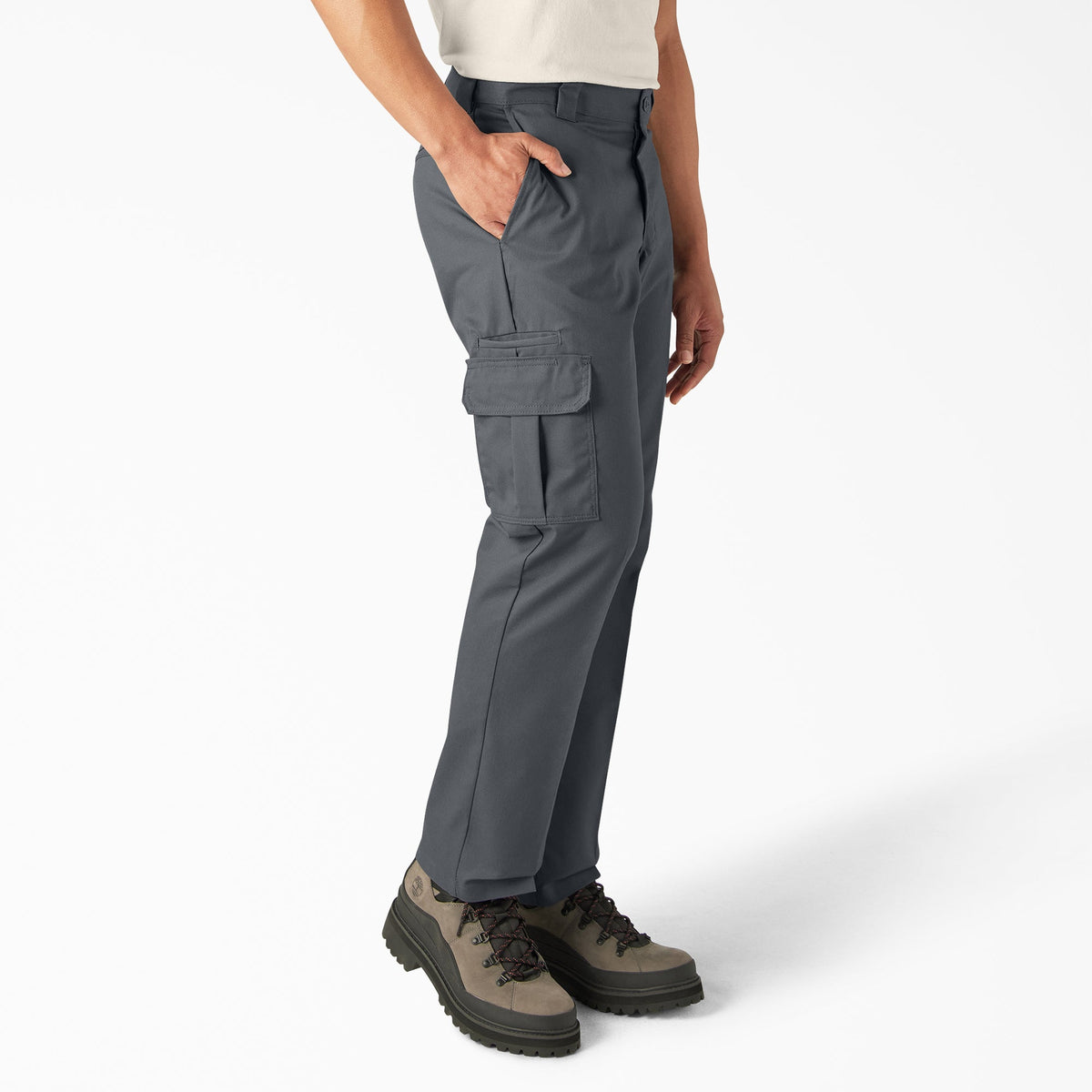 FLEX Regular Fit Cargo Pants - Charcoal Gray (CH)