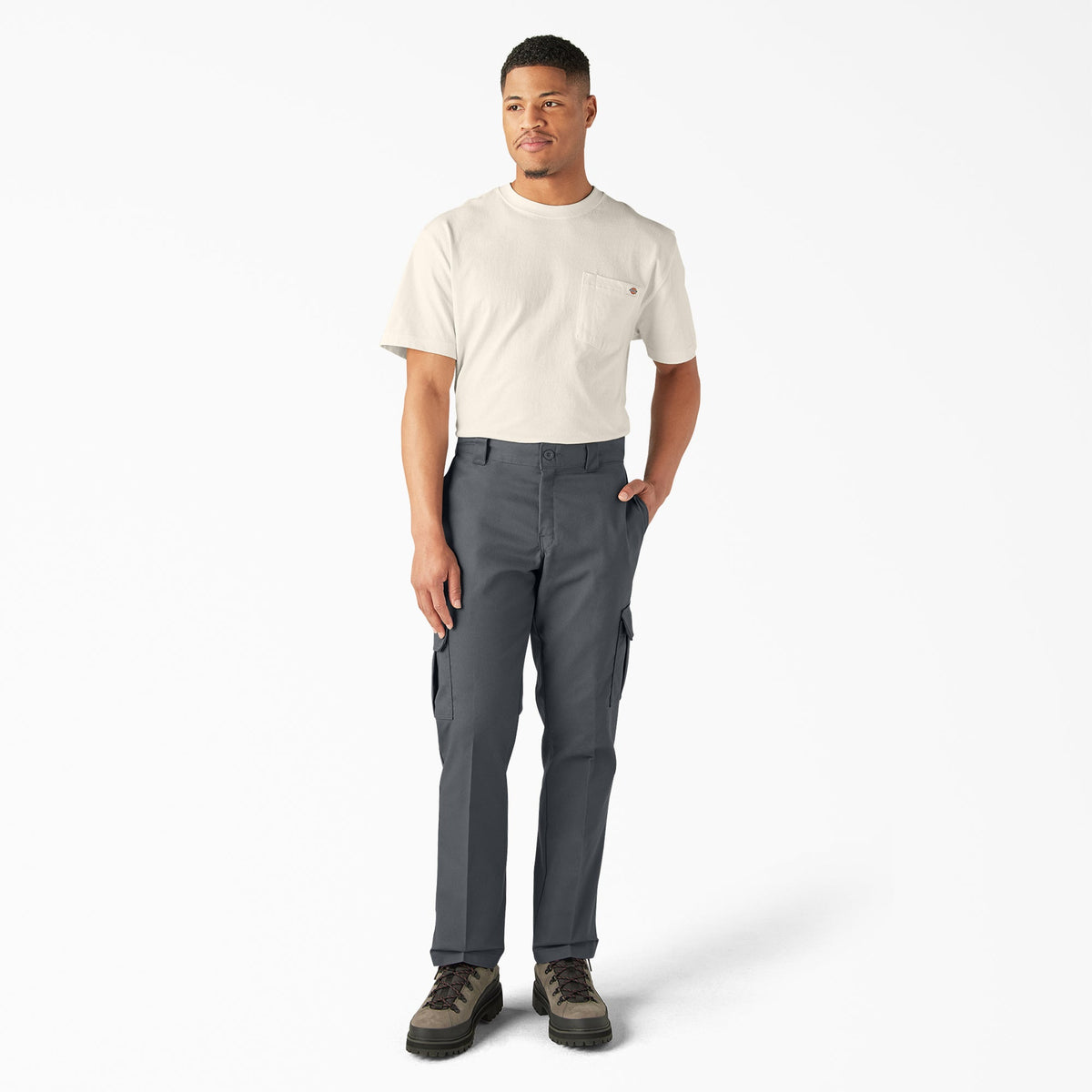 FLEX Regular Fit Cargo Pants - Charcoal Gray (CH)