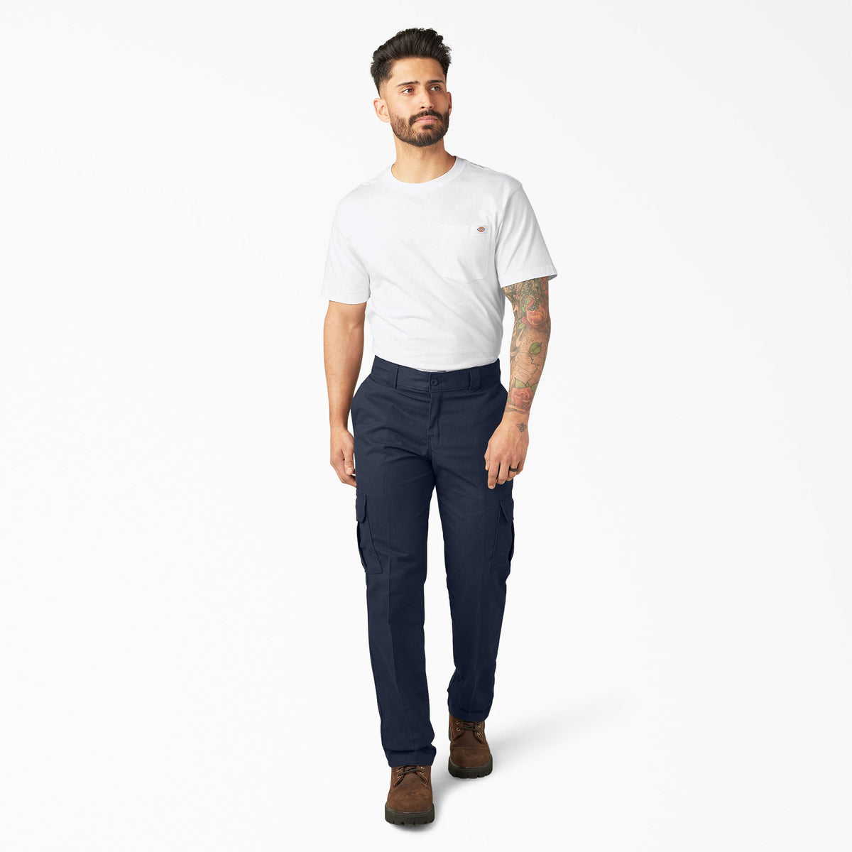 FLEX Regular Fit Cargo Pants - Dark Navy (DN)