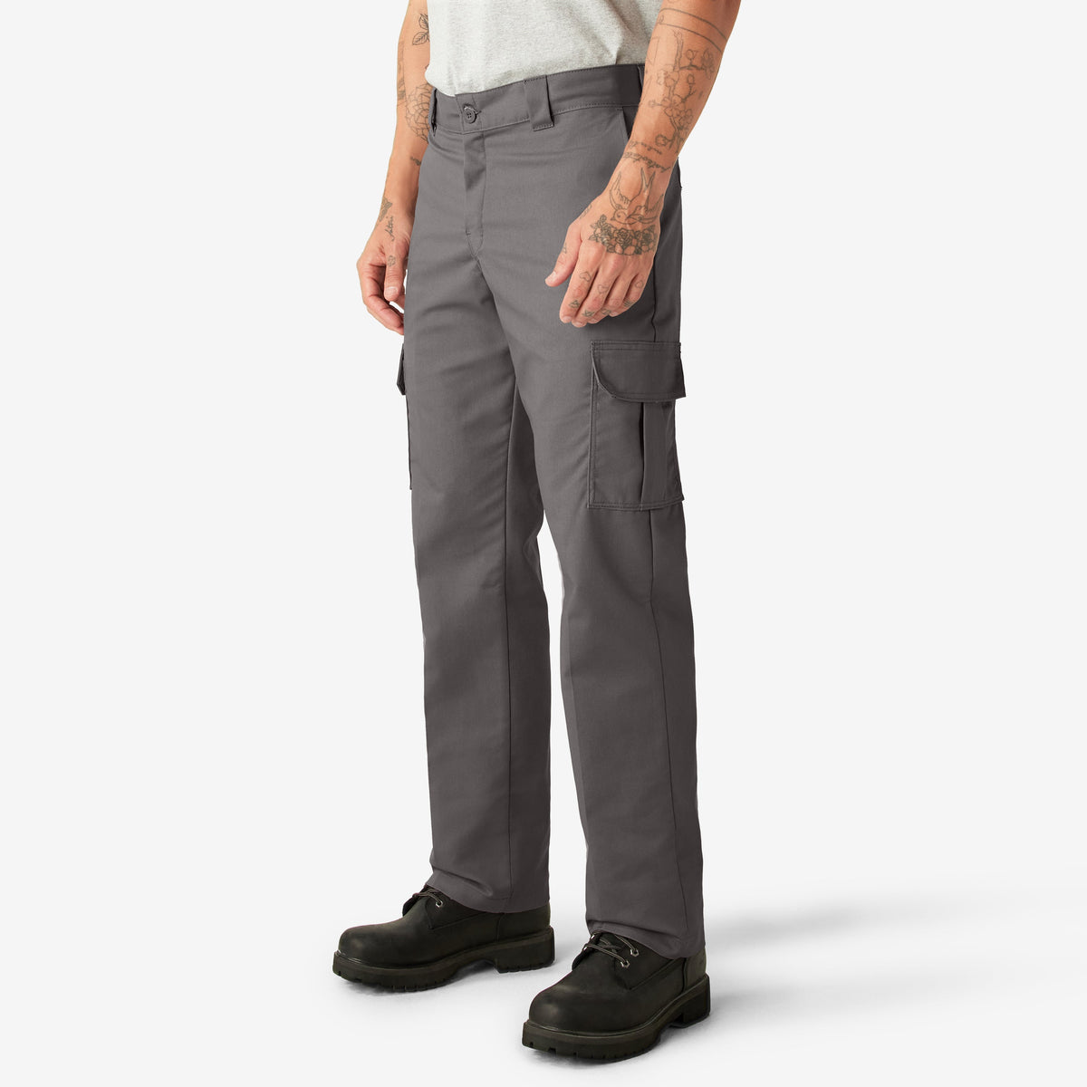 FLEX Regular Fit Cargo Pants - Gravel Gray (VG)