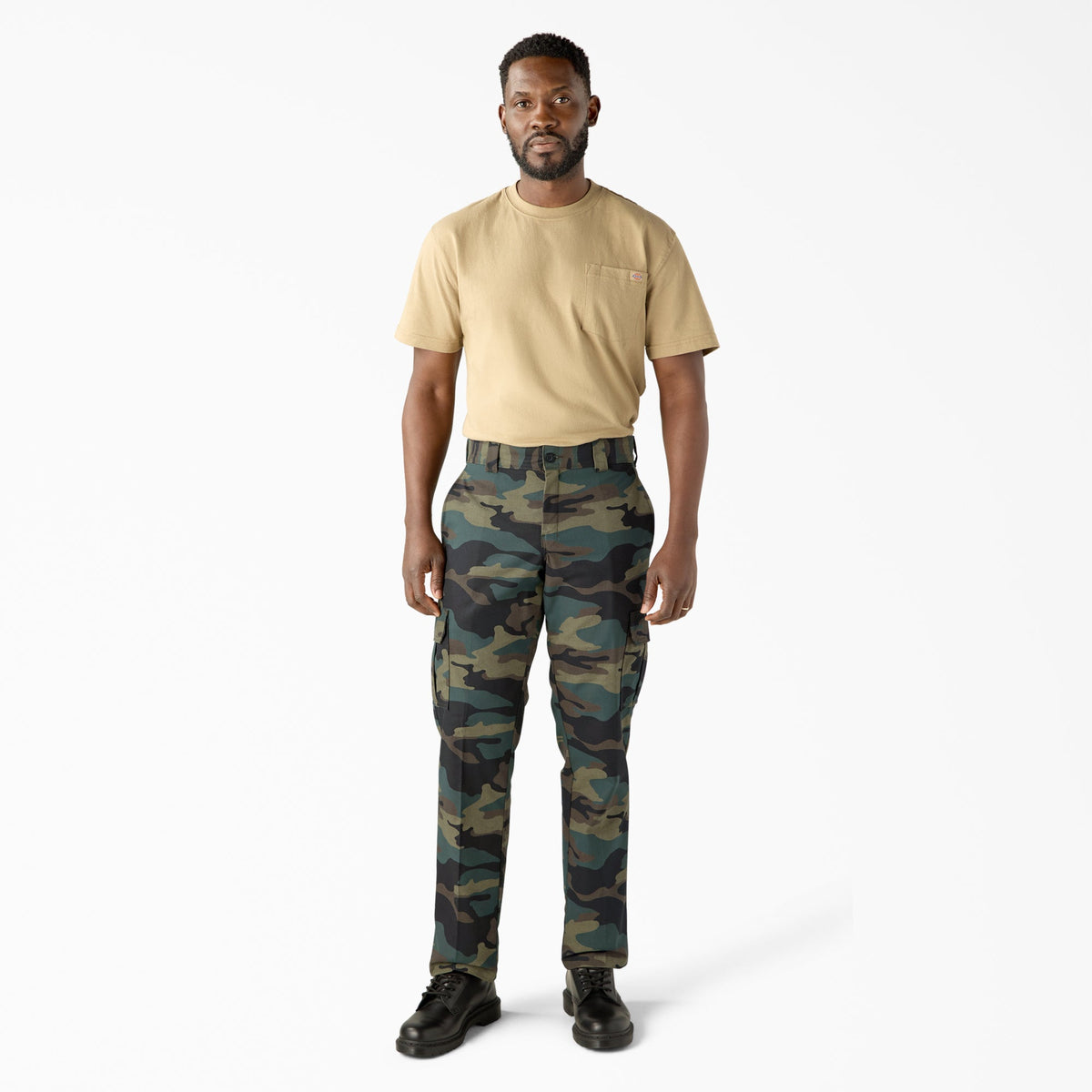 FLEX Regular Fit Cargo Pants - Hunter Green Camo (HRC)