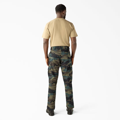 FLEX Regular Fit Cargo Pants - Hunter Green Camo (HRC)
