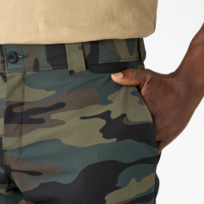 FLEX Regular Fit Cargo Pants - Hunter Green Camo (HRC)