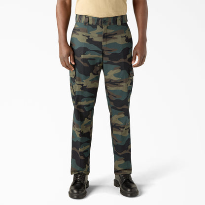 FLEX Regular Fit Cargo Pants - Hunter Green Camo (HRC)