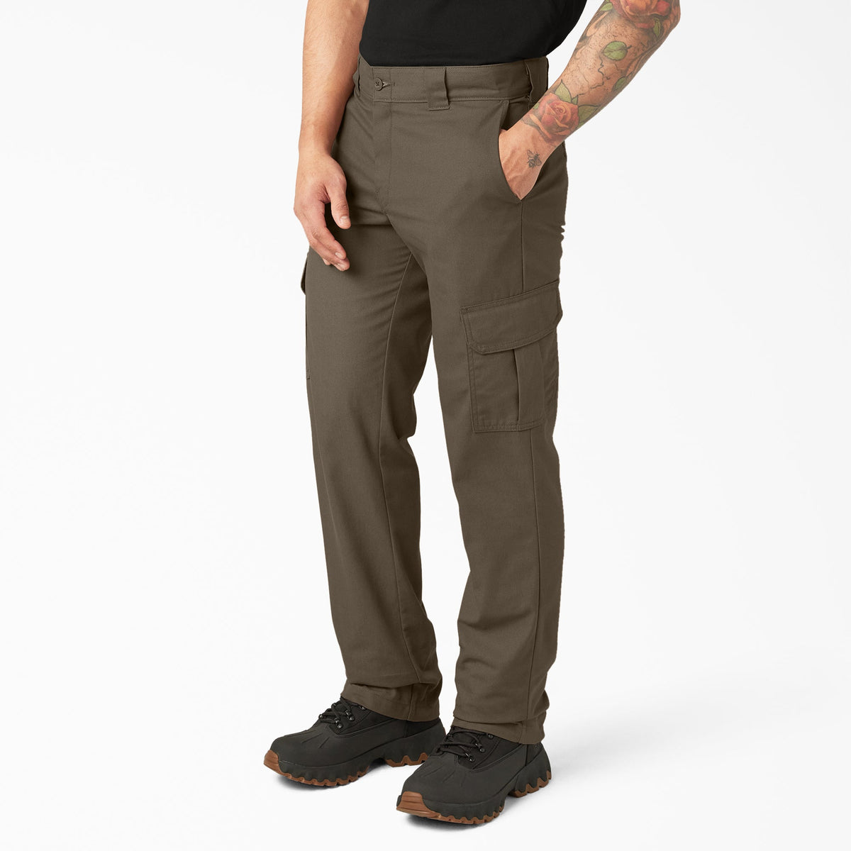 FLEX Regular Fit Cargo Pants - Mushroom (MR1)