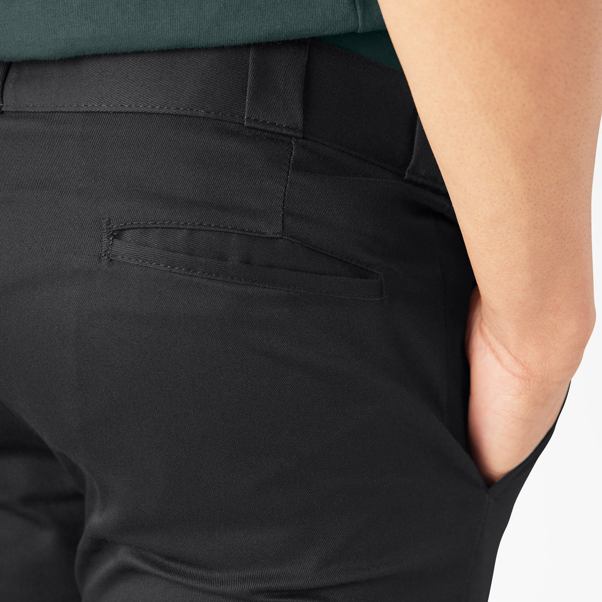 FLEX Skinny Fit Double Knee Work Pants - Black (BK)