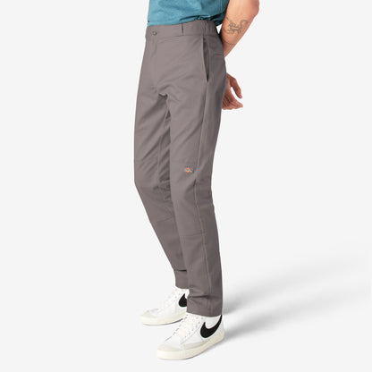 FLEX Skinny Fit Double Knee Work Pants - Silver (SV)
