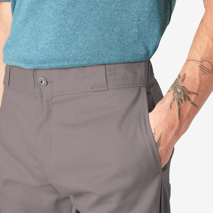 FLEX Skinny Fit Double Knee Work Pants - Silver (SV)