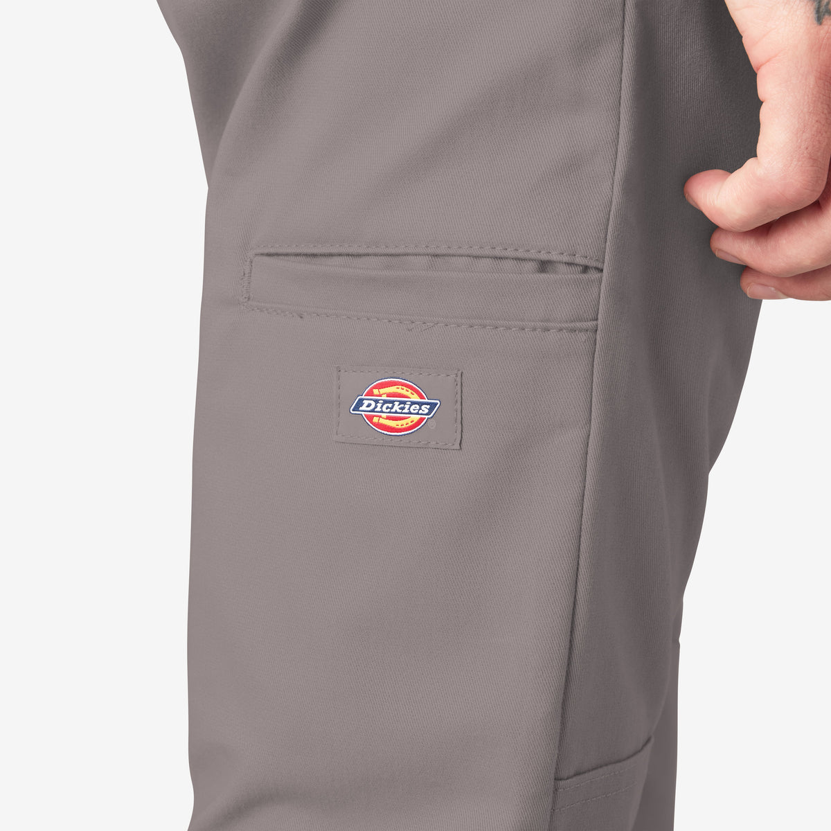 FLEX Skinny Fit Double Knee Work Pants - Silver (SV)