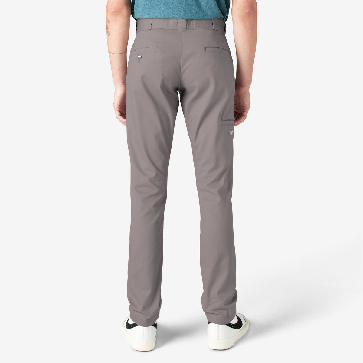FLEX Skinny Fit Double Knee Work Pants - Silver (SV)