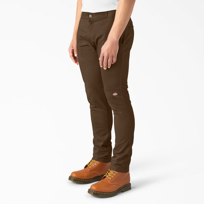 FLEX Skinny Fit Double Knee Work Pants - Timber Brown (TB)