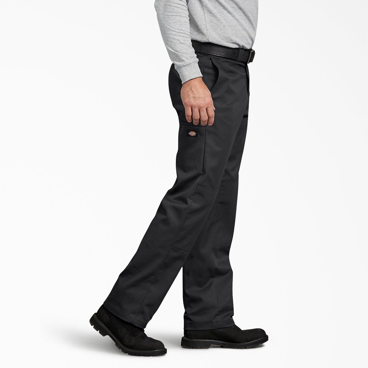 FLEX Regular Fit Double Knee Work Pants - Black (BK)