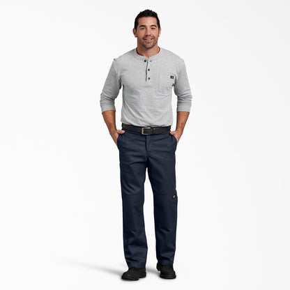FLEX Regular Fit Double Knee Work Pants - Dark Navy (DN)