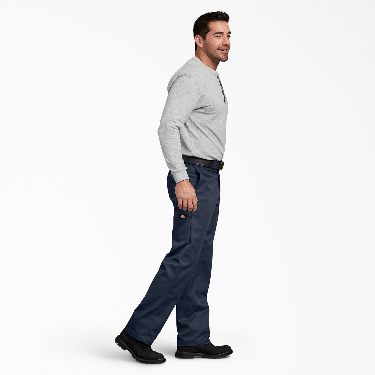 FLEX Regular Fit Double Knee Work Pants - Dark Navy (DN)